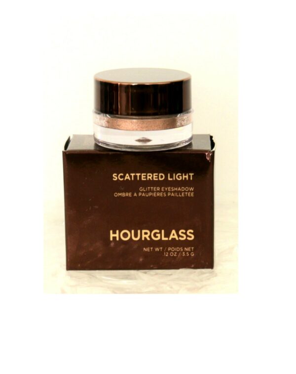 Scattered light. Glitter eyeshadow. Hourglass